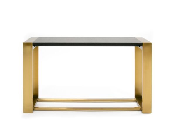 Modrest Fauna - Modern Wenge and Brass Console Table - Image 2