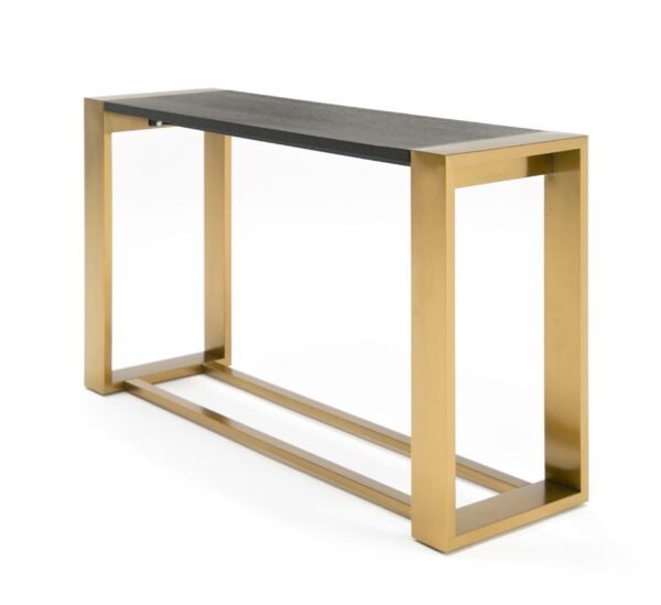 Modrest Fauna - Modern Wenge and Brass Console Table - Image 3