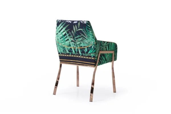 Modrest Fierce - Black & Rosgold Panther Dining Chair - Image 2