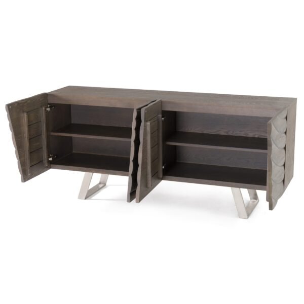 Modrest Finley Mid-Century Grey Ash Buffet - Image 4