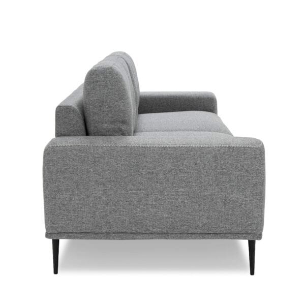 Divani Casa Fonda - Modern Grey Fabric Sofa - Image 2