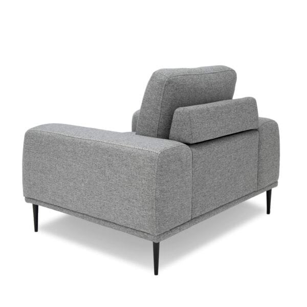 Divani Casa Fonda - Modern Grey Fabric Chair - Image 3