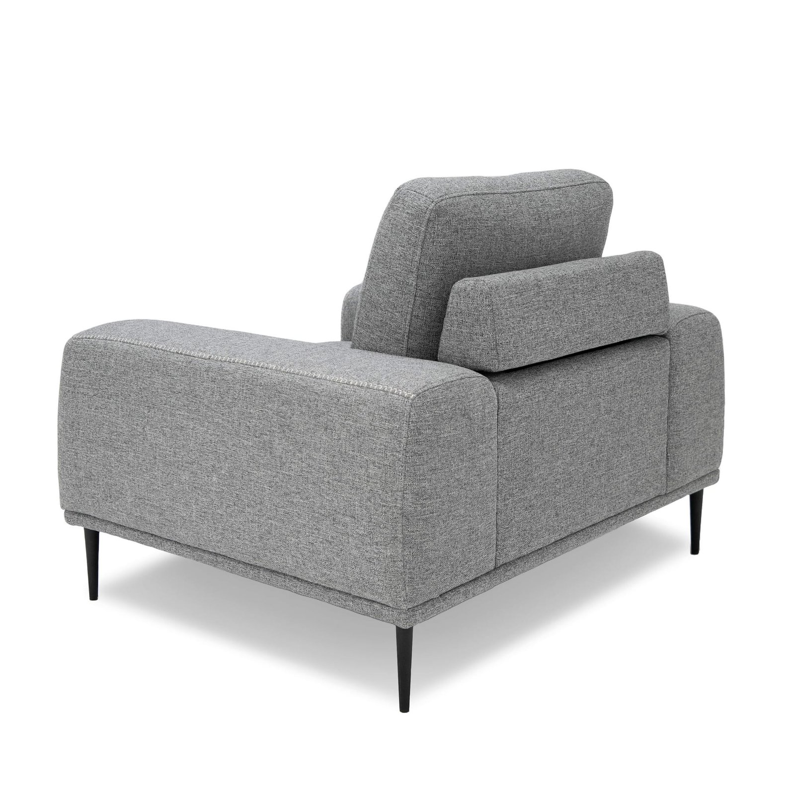 Divani Casa Fonda - Modern Grey Fabric Chair 3 Divani Casa Fonda - Modern Grey Fabric Chair - Image 3