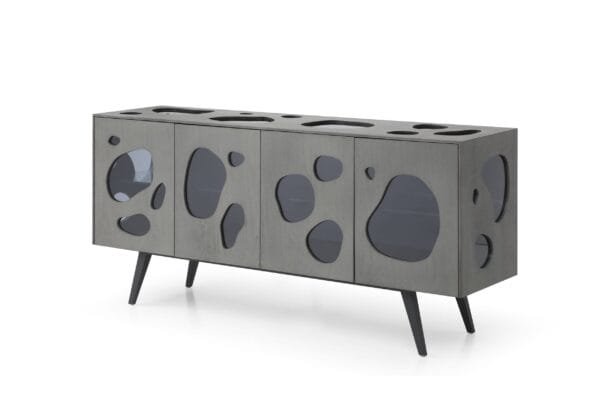 Modrest Fontana - Modern Grey Buffet - Image 3