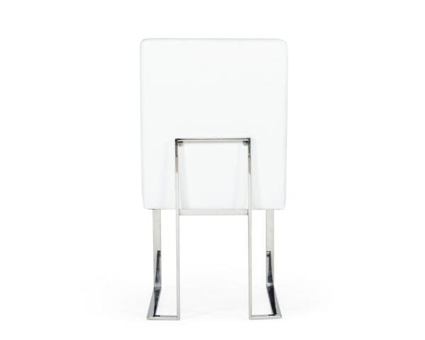 Modrest Fowler - Modern White Leatherette Dining Chair Set of 2 - Image 4