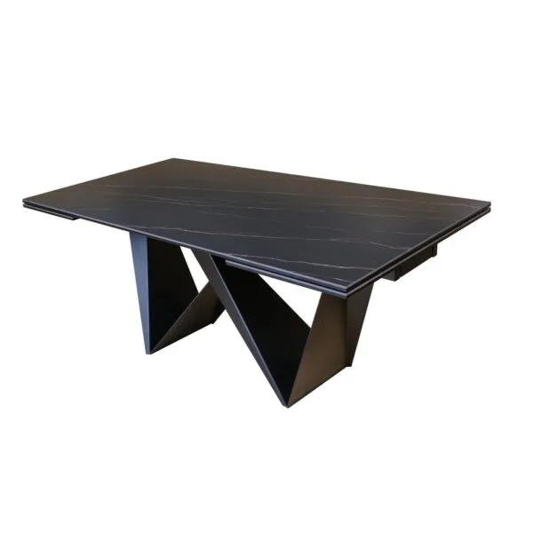 Modrest Fritz - Modern Black Extendable Ceramic Dining Table - Image 2