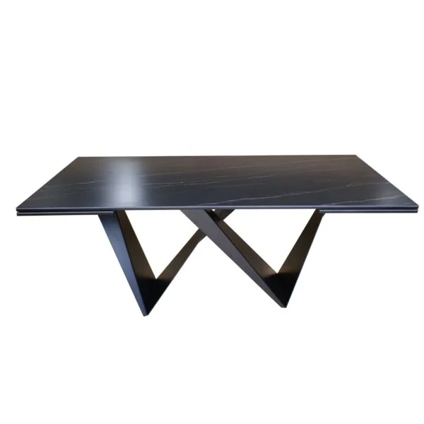 Modrest Fritz - Modern Black Extendable Ceramic Dining Table - Image 3