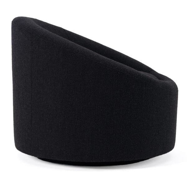 Modrest Frontier - Glam Black Fabric Accent Chair - Image 2