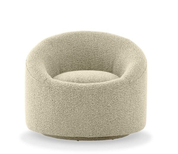 Modrest Frontier - Glam Beige Fabric Accent Chair - Image 2