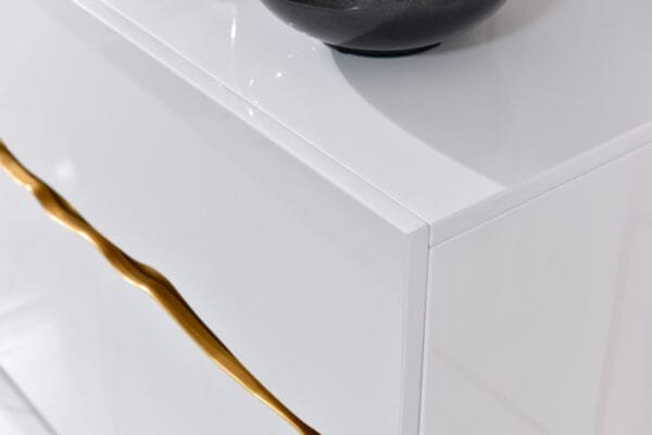 Modrest Aspen Modern White & Gold Buffet - Image 2