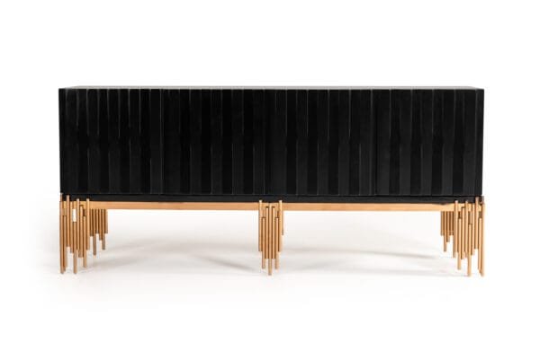 Modrest Token Modern Black & Rosegold Buffet - Image 3