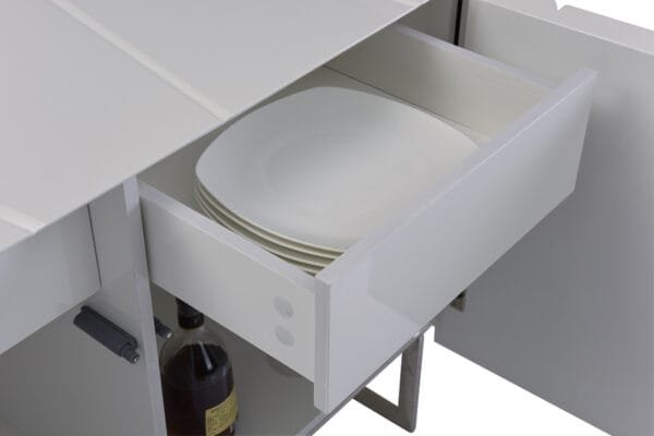 Chrysler Modern White High Gloss Buffet - Image 4