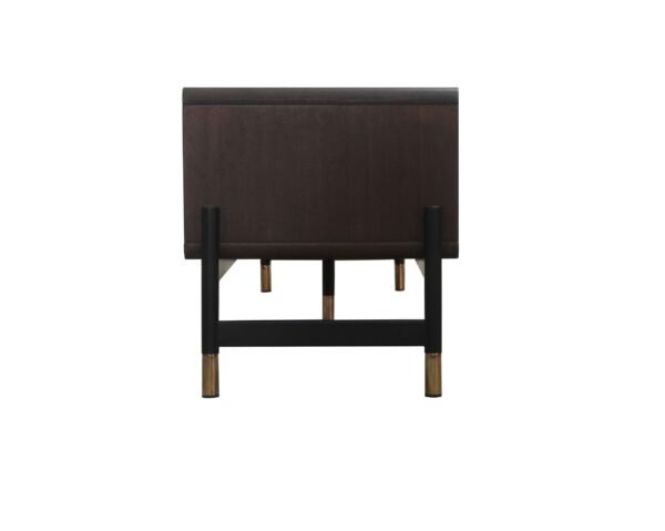 Modrest Gabrielle - Contemporary Acacia & Gold TV Stand - Image 3