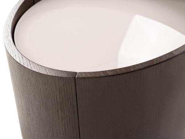 Modrest Geneva - Modern Brown Oak Nightstand - Image 4