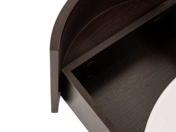 Modrest Geneva - Modern Brown Oak Nightstand - Image 5
