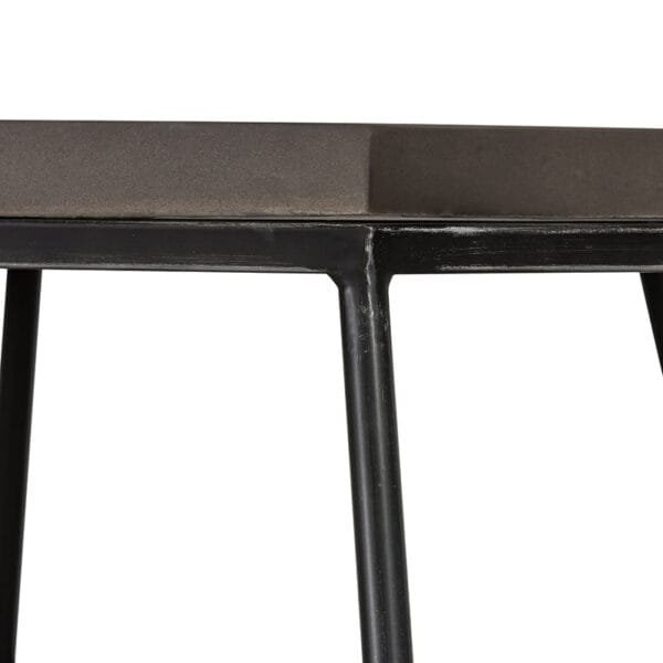 Modrest Tartan Modern Concrete & Metal End Table - Image 4