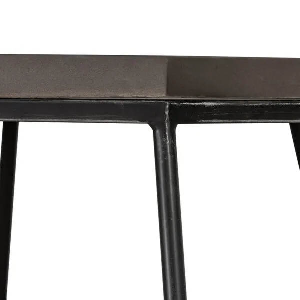 Modrest Tartan Modern Concrete & Metal End Table - Image 4