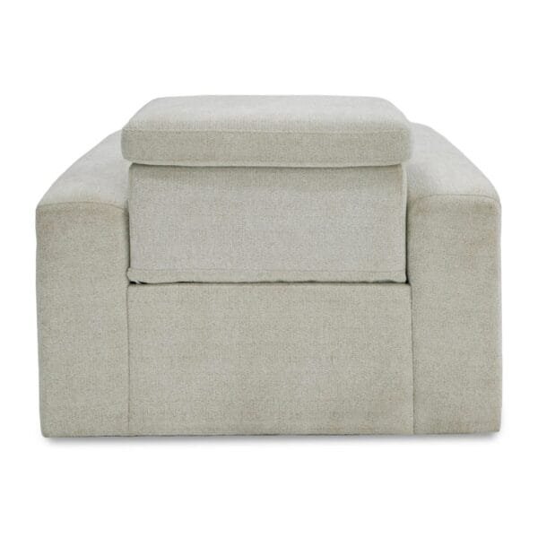Divani Casa Gering - Modern Beige Fabric Power Recliner Chair - Image 5