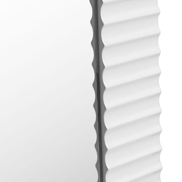 Modrest Glinda - Modern Pearl White Floor Mirror - Image 3