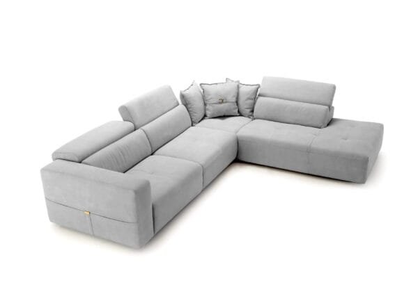 Lamod Italia Grande - Italian Light Grey RAF Chaise Sectional Sofa - Image 2