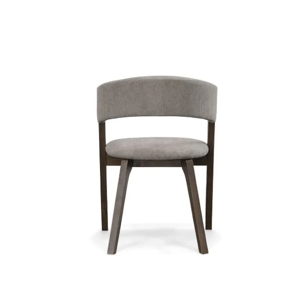 Modrest Grover - Modern Grey & Dark Wenge Dining Chair (Set of 2) - Image 2