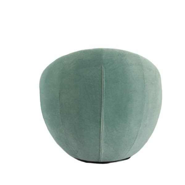 Modrest Gypsum - Modern Teal Swivel Accent Chair - Image 3