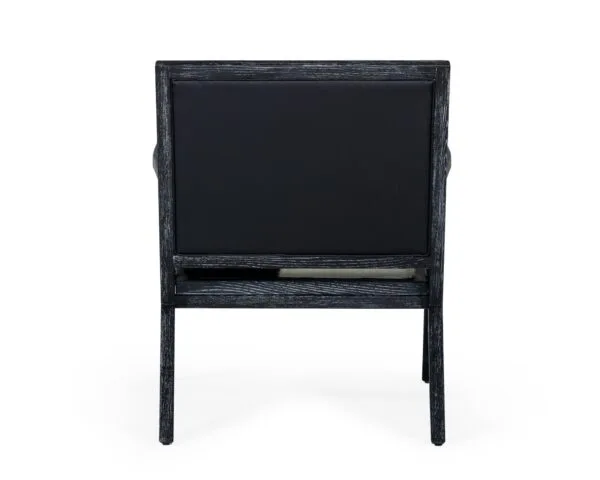 Modrest Hallam - Glam Black and White Cowhide Accent Chair - Image 3