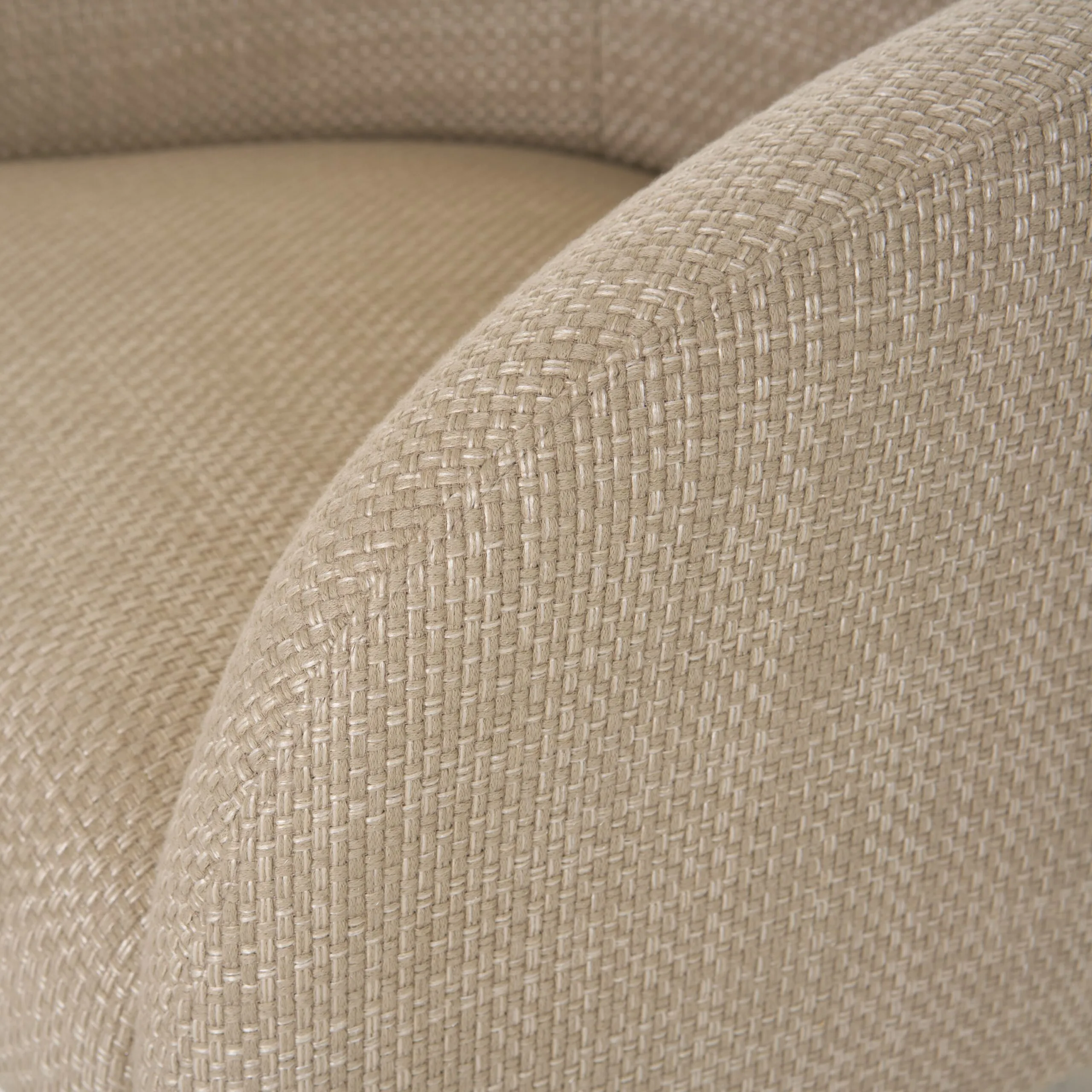 Modrest Halton - Modern Beige Fabric Accent Chair - Image 4
