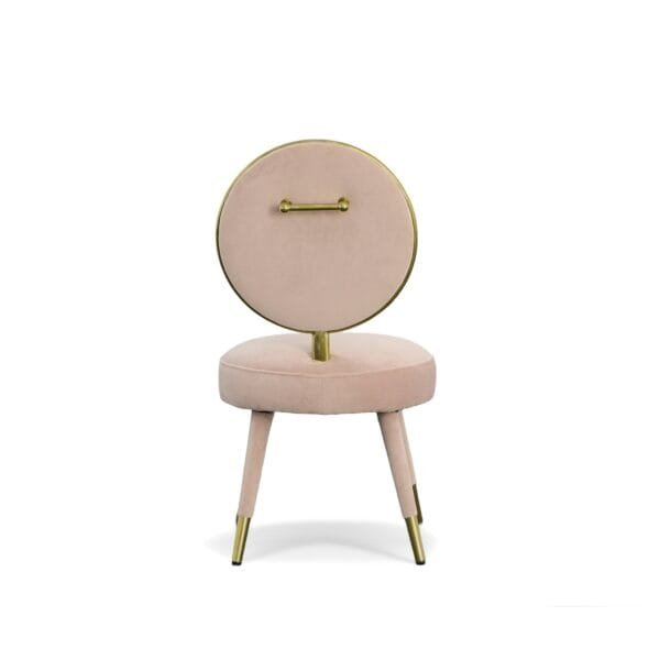 Modrest Haswell - Glam Pink Velvet Accent Chair (Set of Two) - Image 3