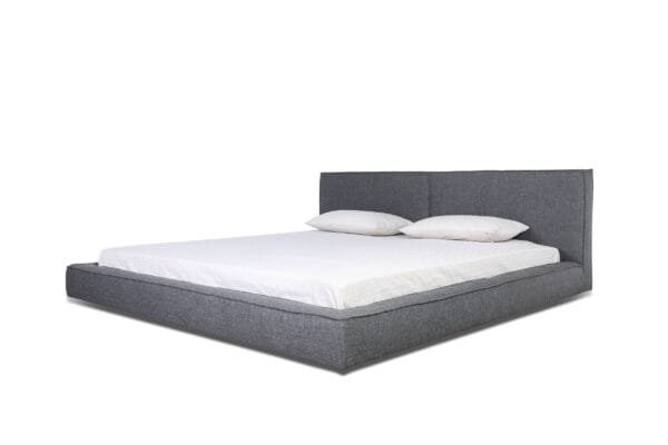 Modrest Haven - Queen Modern Grey Fabric Bed - Image 2