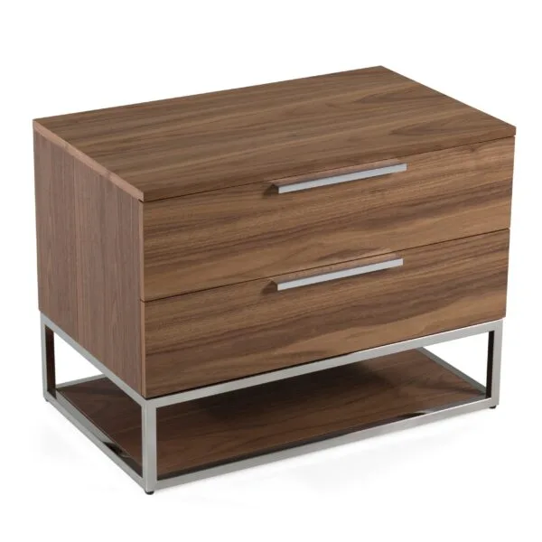 Modrest Helenora - Modern Walnut Nightstand - Image 2