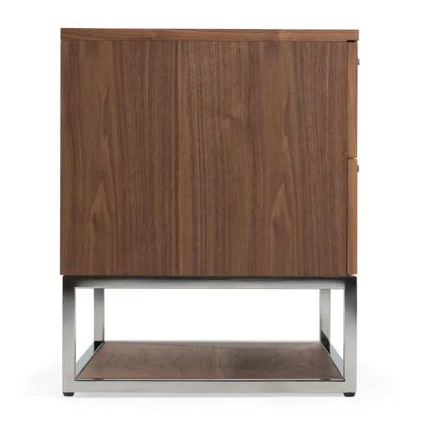 Modrest Helenora - Modern Walnut Nightstand - Image 3