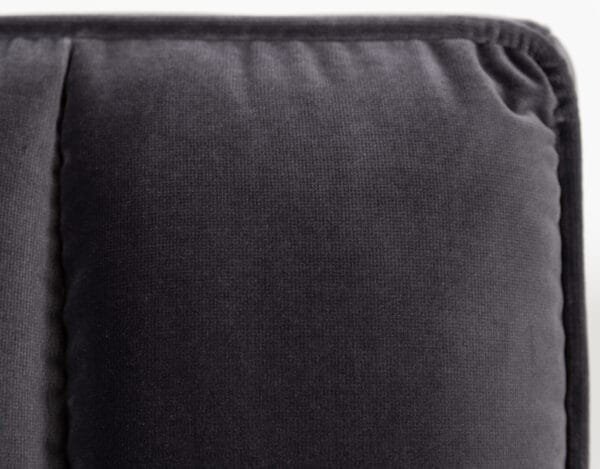 Queen Modrest Hemlock Modern Grey Velvet Bed - Image 2