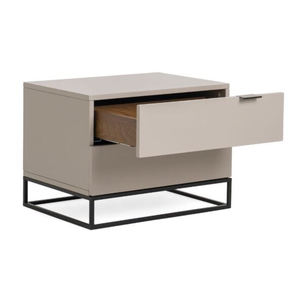 Modrest Hera Modern Grey Nightstand - Image 5