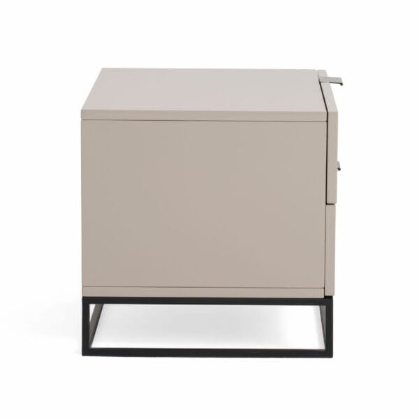 Modrest Hera Modern Grey Nightstand - Image 3