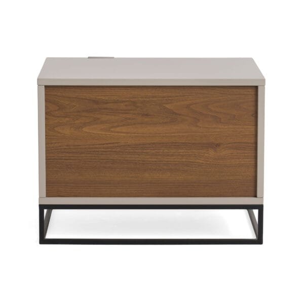 Modrest Hera Modern Grey Nightstand - Image 4