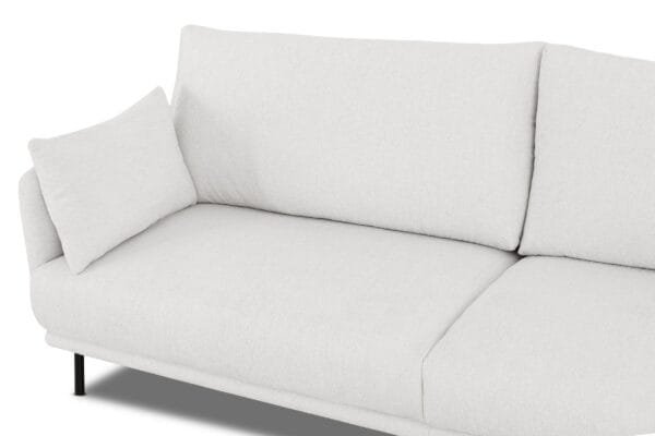 Divani Casa Higgins - Modern White Fabric Sofa - Image 5