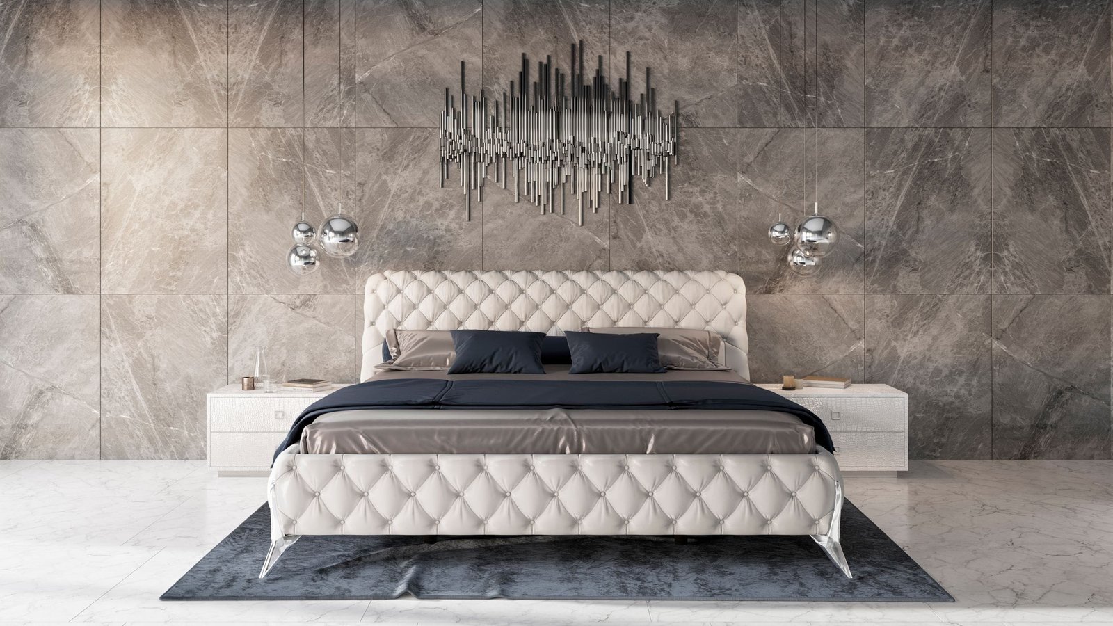 Modrest Legend Modern White EK Bedroom Set 1 Modrest Legend Modern White EK Bedroom Set