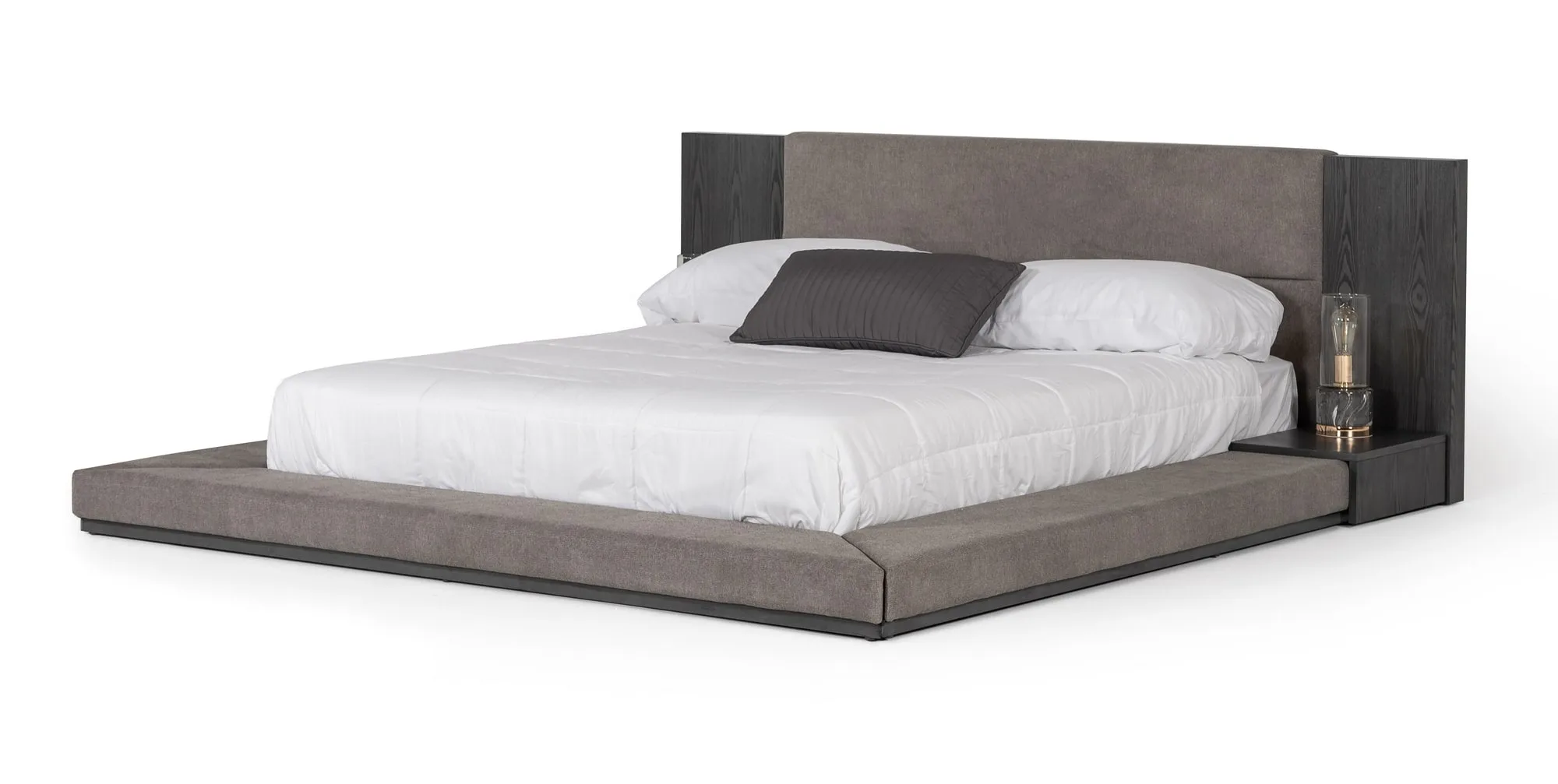 Eastern King Nova Domus Jagger Modern Grey Bed - Image 2