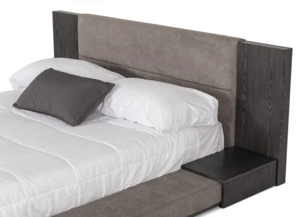 Queen Nova Domus Jagger Modern Grey Bed - Image 3