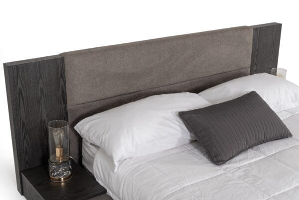 Queen Nova Domus Jagger Modern Grey Bed - Image 5