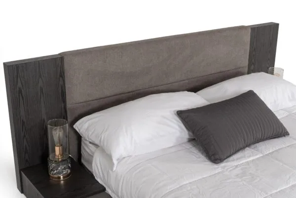 Queen Nova Domus Jagger Modern Grey Bed - Image 5