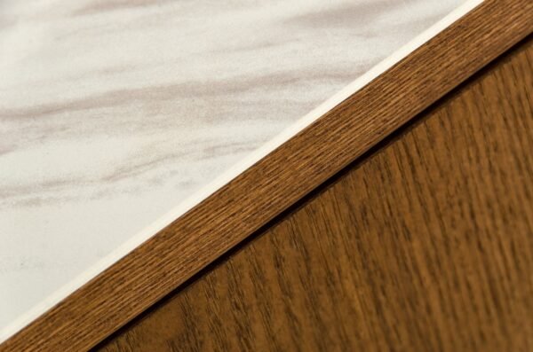 Modrest James - Contemporary Walnut & White Buffet - Image 3