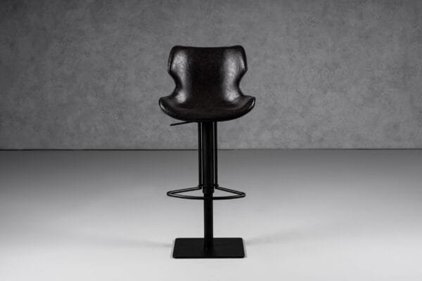 Modrest Jamila - Modern Dark Brown Eco-Leather Bar Stool - Image 4