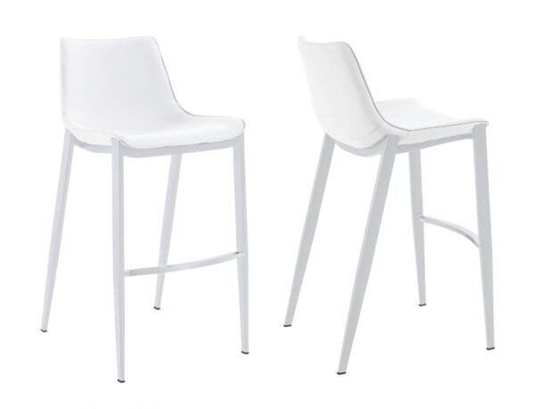 Modrest Jane - Modern White Counter Stool Set of 2 - Image 3