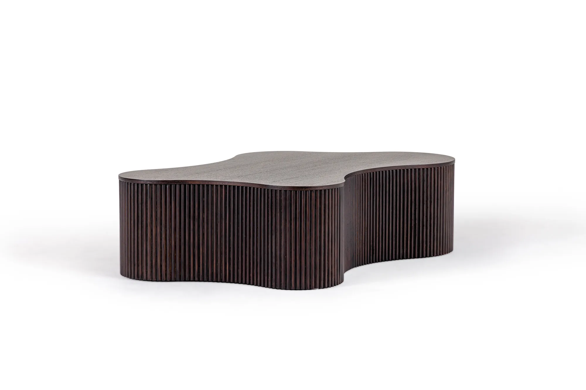 Modrest Jessie - Modern Smoked Oak Freeform Coffee Table - Image 2