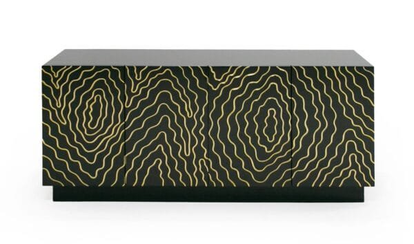 Modrest Jonah- Modern Black and Gold Buffet - Image 3