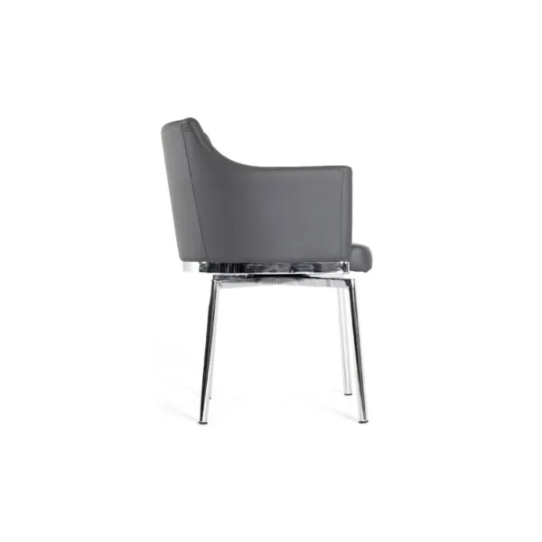 Modrest Kaweah Modern Grey Dining Chair - Image 2