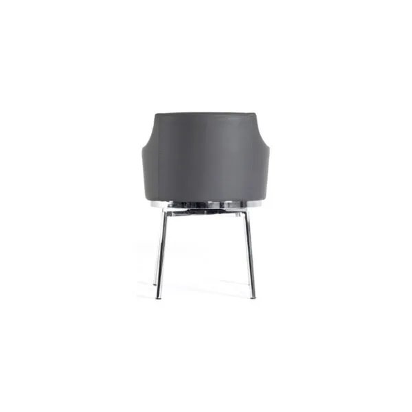 Modrest Kaweah Modern Grey Dining Chair - Image 4