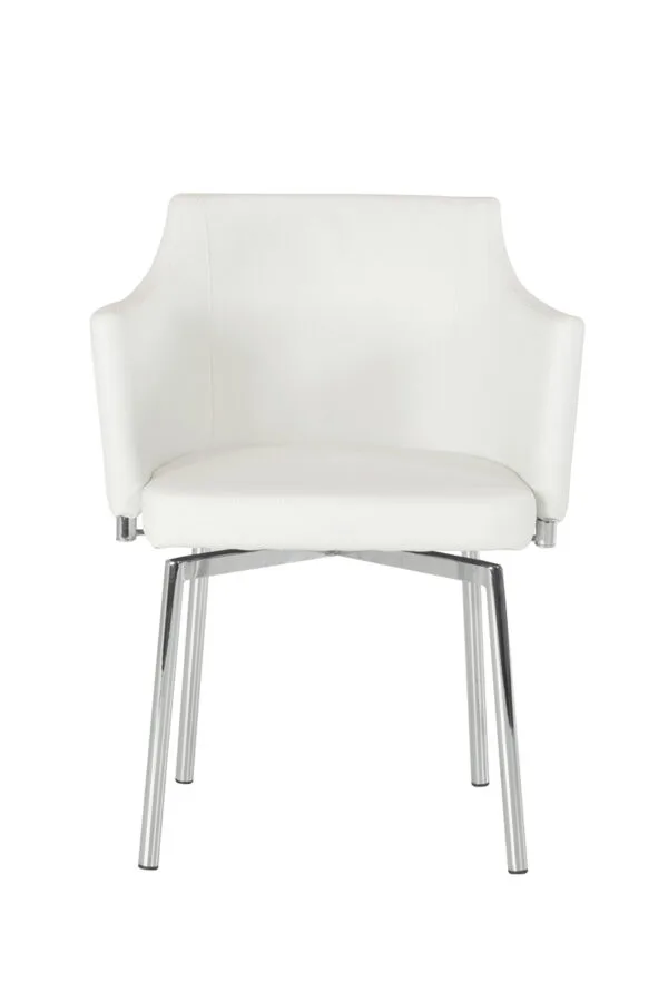 Modrest Kaweah Modern White Dining Chair - Image 2